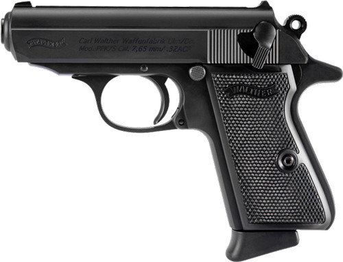 Walther PPK/S .32 ACP Semi-Auto Pistol with Blued Finish and Two Magazines