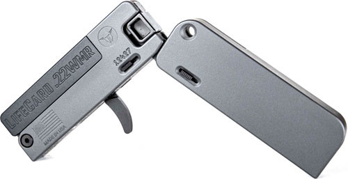 Trailblazer Lifecard .22 WMR Break Action Pistol - Compact Aluminum Frame with Grey Finish
