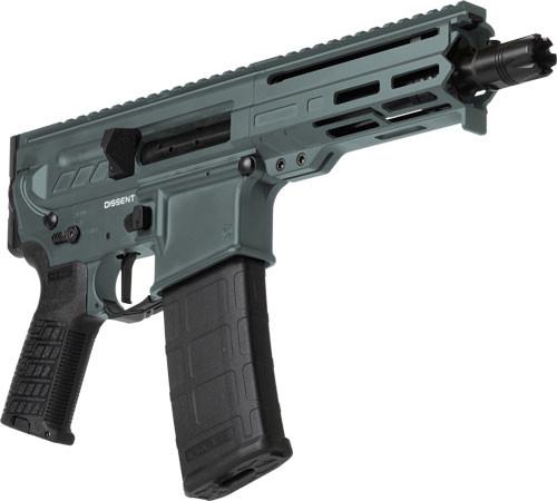 CMMG Pistol Dissent MK4 in 300 AAC Blackout with Green Finish and Picatinny Optic Footprint
