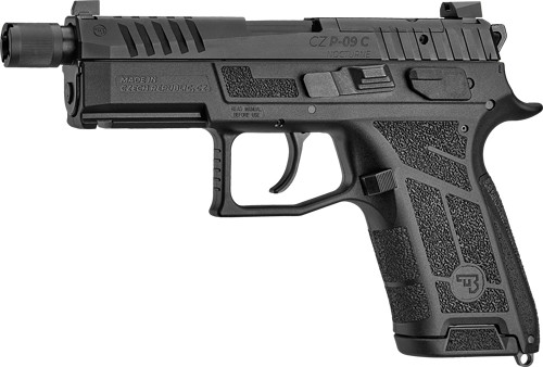 CZ-USA CZ P-09 C Nocturne SR 9mm Semi-Auto Handgun with Interchangeable Back Strap and Suppressor-Ready Feature