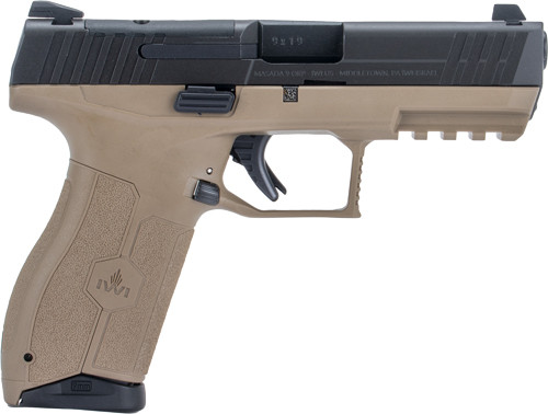 IWI Masada 9mm 4.1-Inch Semi-Auto Pistol with Flat Dark Earth Frame and Black Slide