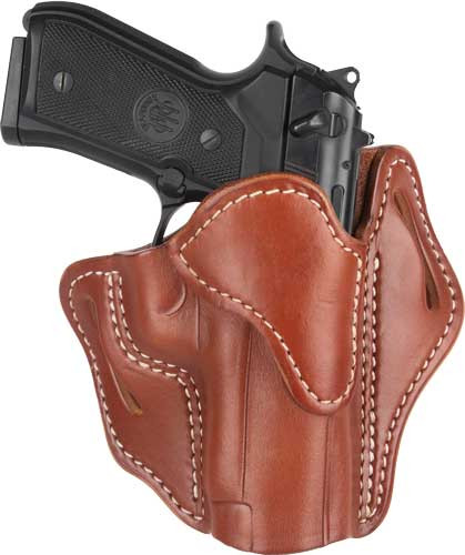 1791 Gunleather BH2.3 Outside Waistband Holster for 1911 5" - Multi-Fit Brown Leather with Steel Clip
