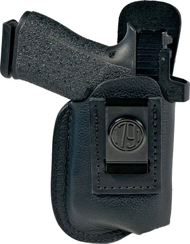 1791 Gunleather Inside Waistband Holster for GLOCK 43 - Optic Ready, Light Bearing, Black Leather