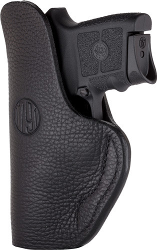 1791 Gunleather Inside Waistband Holster for SIG P938 - Black Leather with Steel Clip