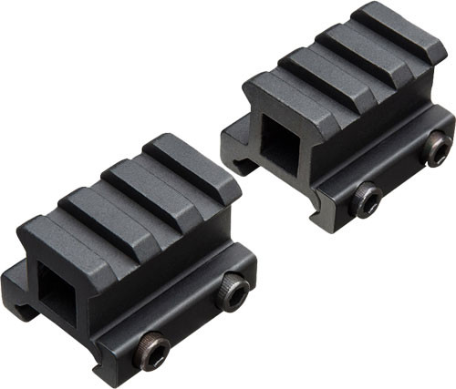 Truglo 2-Piece Picatinny Riser Mount for AR-15 - CNC Machined Aluminum, 3/4" Height, Matte Black (Part TG8982B)