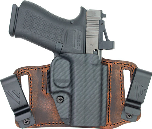 VersaCarry Insurgent IWB/OWB Holster for Sig Sauer P365 - Brown Leather Multi-Fit