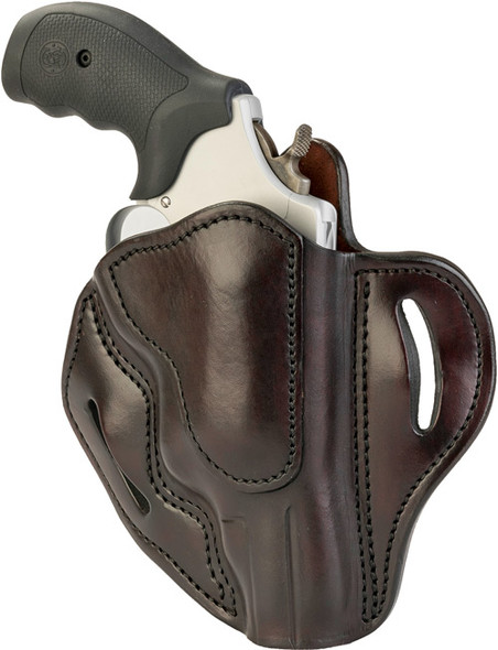 1791 Gunleather RVH3SBRR Outside Waistband Holster for Taurus Judge (2.5" Cylinder / 3" Barrel), Brown Leather, Right-Hand Fit