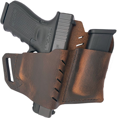 VersaCarry Commander OWB Leather Holster with FlexVent for 1911 3-4 inch Barrels