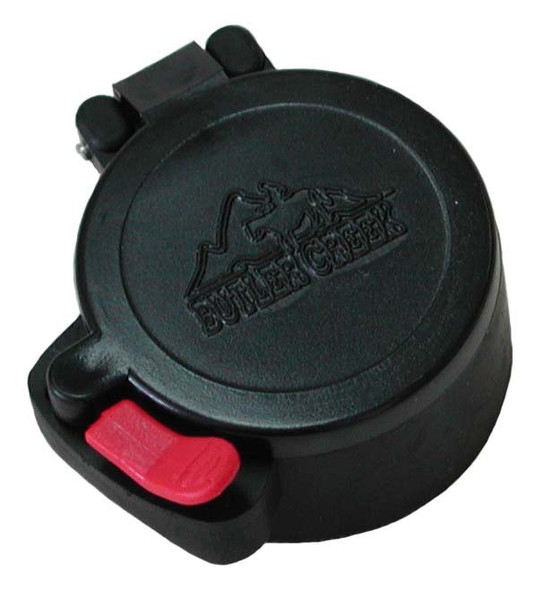 Butler Creek Flip Open #14 Eye Scope Cover - Black, Plastic, 1.60 x 2.85 x 4.90 Inches