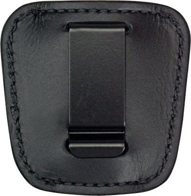 PSP Products Homeland Mini Belt Slide Holster for NAA Mini-Revolvers - Black Leather, Ambidextrous Fit