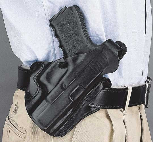DeSantis Thumb Break Scabbard for Smith & Wesson Shield 9mm/.40 with Leather Finish