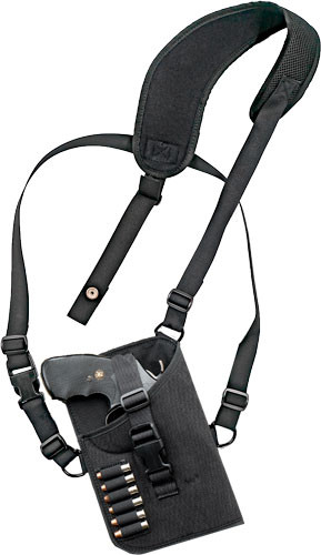 Grovtec GTHL15102R Nylon Shoulder Holster for Medium/Large Revolvers with Ammunition Loops