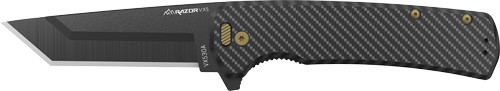 Outdoor Edge Razor VX530BC Folding Knife with 3-Inch Stainless Steel Blade and Carbon Fiber Handle