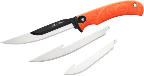 Outdoor Edge RazorMax Fixed Blade Knife Kit with Interchangeable Blades and Sheath