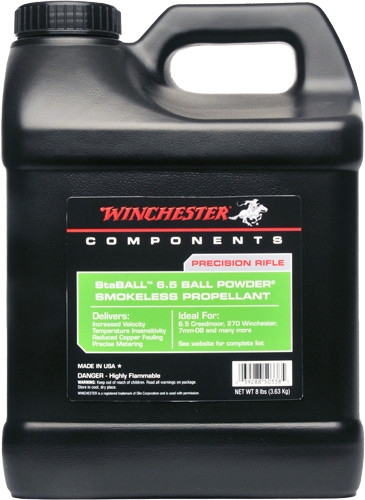 Winchester Staball 8 Powder - 8 Pound Container for Reloading and Ammunition Manufacturing