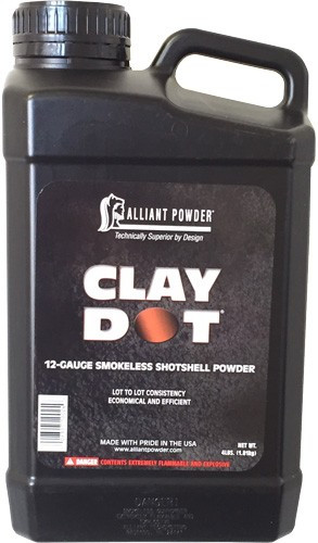 Alliant Powder ClayDot 4 lb Can for Light and Standard 12-Gauge Target Loads
