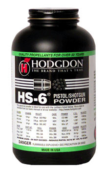 Hodgdon HS6 1 lb Propellant Canister for Pistol and Shotshell Reloading