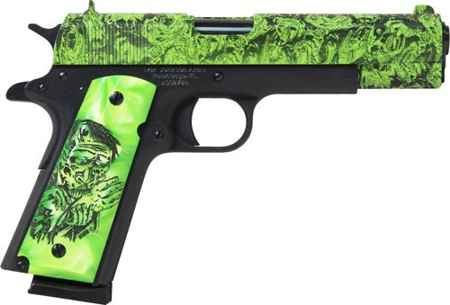 Iver Johnson 1911A1 Zombie Edition .45 ACP Semi-Auto Pistol with Camouflage Finish and GI Style External Parts