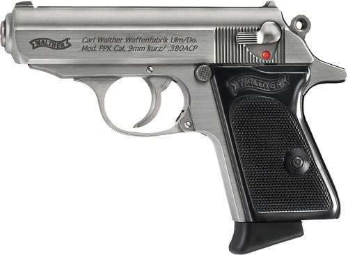Walther PPK 380 Auto Stainless Steel Semi-Auto Pistol with 6-Round Capacity