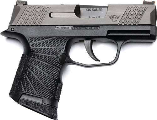 Wilson Combat SIG-WCP365-9B 9mm Semi-Auto Pistol with Polymer Grip and Fiber Optic Sights