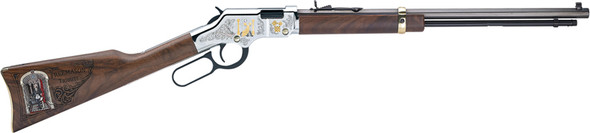 Henry Freemasons Tribute Edition Lever Action Rifle .22 LR with Octagon Barrel and Gold Plated Receiver