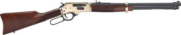 Henry Side Gate Lever Action Rifle in .35 Remington with Walnut Stock and Brass Receiver