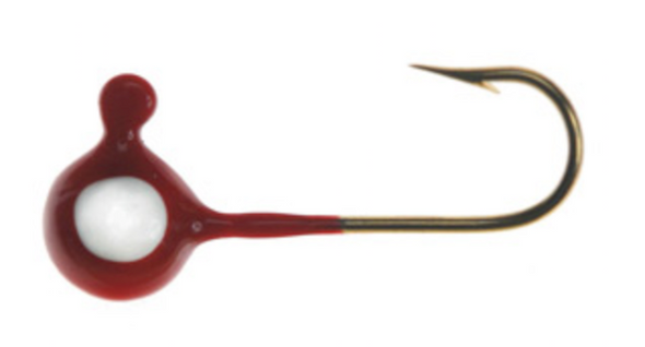 BETTS Tackle 723-10-63 Red Jigheads, 1/8 oz, Pack of 10