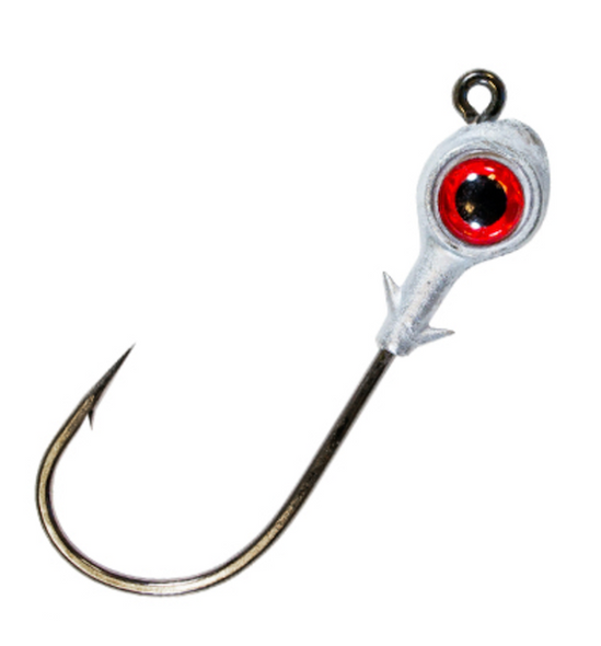 Z-Man Fishing Products RedFisheye Jighead 3-Pack, 1/4 oz - Red