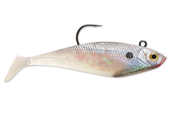 Rapala Storm Wildeye Swim Shad 04 Pearl - Premium Saltwater and Freshwater Lure