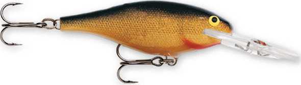Rapala Shad Rap 06 Gold Fishing Lure - SR06G by Rapala