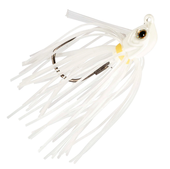 Z-Man Fishing Products Midwest Finesse Swim Jig 1/4 oz Pearl Ghost MFSJ14-01