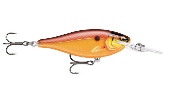 Rapala Shad Rap Elite 55 Gilded Crawdad - Classic Minnow Lure for Freshwater Fishing