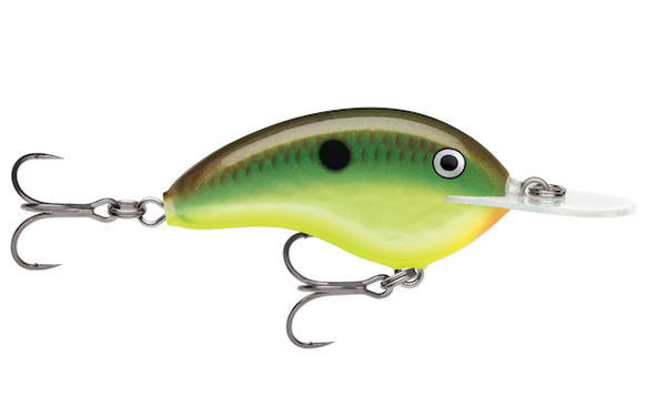 Rapala Ott's Garage Deep Tiny 07 Hot Copper Green Shad Fishing Lure (Part Number OGT07HCGSD)