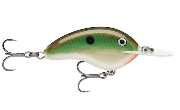 Rapala Ott's Garage Deep Tiny 07 Copper Green Shad Fishing Lure - Part Number OGT07CGSD