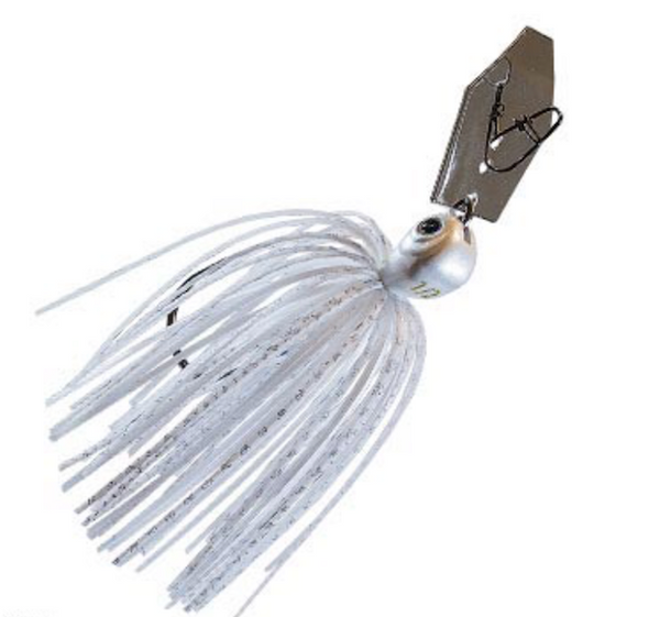 Z-Man Fishing Products Jack Hammer Chatterbait 3/8 Inch White – Versatile Bladed Jig for Freshwater and Saltwater Fishing