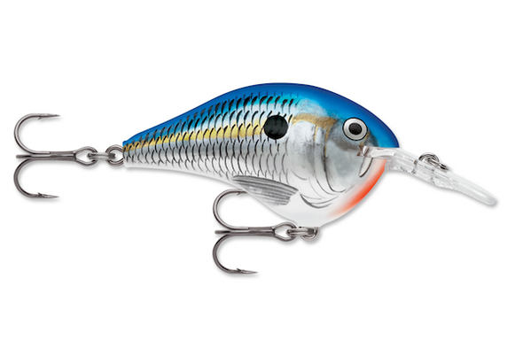 Rapala Dives-To 06 Blue Shad - Deep Diving Minnow Lure for Bass and Trout Fishing