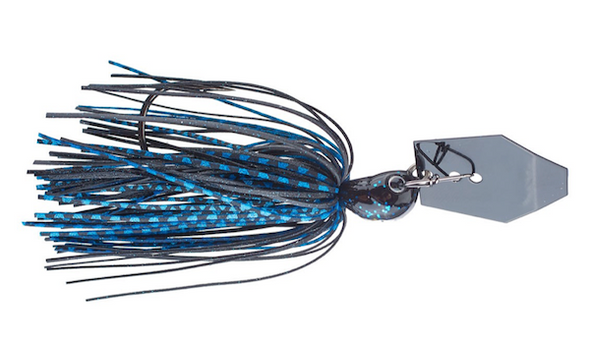 Z-Man Fishing Products Jack Hammer Chatterbait 1.25 in Black/Blue – CBJH125-06