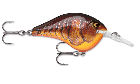 Rapala Dives-To 04 Dark Brown Crawdad Fishing Lure (Part Number: DT04DCW)
