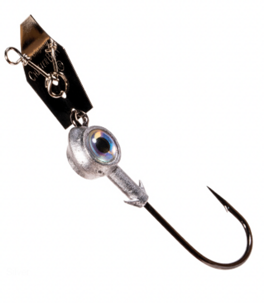 Z-Man Eye Strike Chatterbait 5/0 3/8 oz Silver - Z-Man Fishing Products CBE5038-1PK2