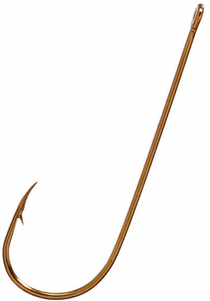 Eagle Claw EC Bronze Lightweight Aberdeen Fishing Hooks (Part #214H-6, 100 Pack)