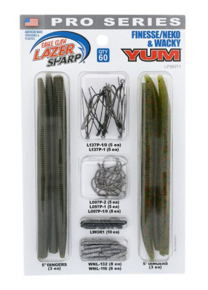 Eagle Claw LPSKIT1 AVID Finesse, Neko & Wacky Fishing Kit