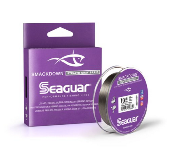Seaguar SmackDown Stealth Gray 65 lb Test Fishing Line, 150 Yards - Part Number 65SDSG150