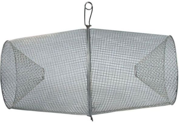 Eagle Claw EC Galvanized Minnow Trap - Durable Fish Catching Trap for Freshwater and Saltwater Use