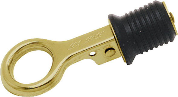Sea Sense 1-Inch Brass Snap Drain Plug - Durable Marine Drain Fitting