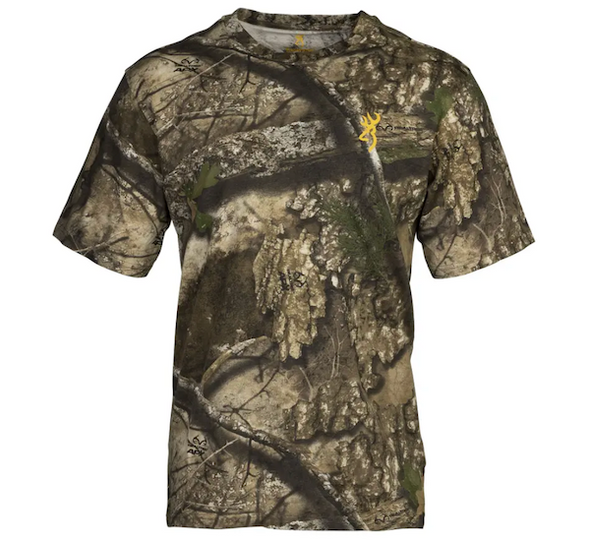 Browning BRN TEE SS Wasatch RTAPX Small - Short Sleeve T-Shirt for Men and Women 3017812101