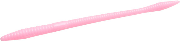 Zoom Bait 006-39 Trick Worm 6-Inch in Bubble Gum Color