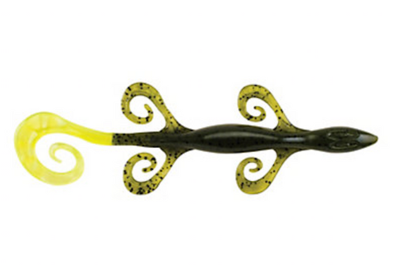 Berkley Power Bait Lizard 6-inch Watermelon/Chartreuse 9-Pack