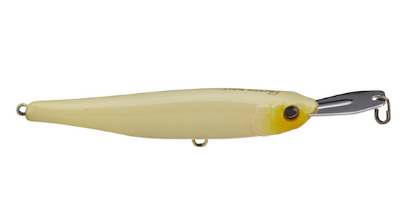 JACKALL LURES RiserBait 007R Bone White - Versatile Swimbait for Freshwater and Saltwater Fishing
