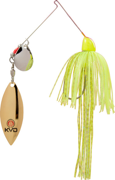 Strike King SK KVD Spinnerbait 3/8 oz Super Chartreuse FSB38CW-201SG