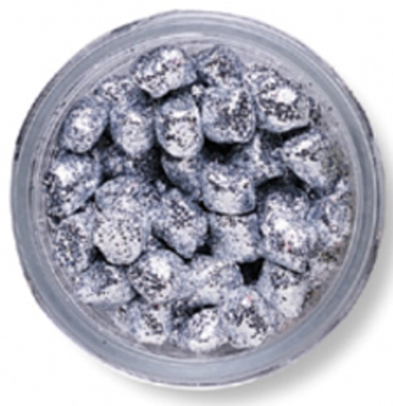 Berkley Berk Sparkle Crappie Nibbles Silver 1.5 oz - Soft Bait for Crappie Fishing